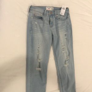 Abercrombie girlfriend crop jeans